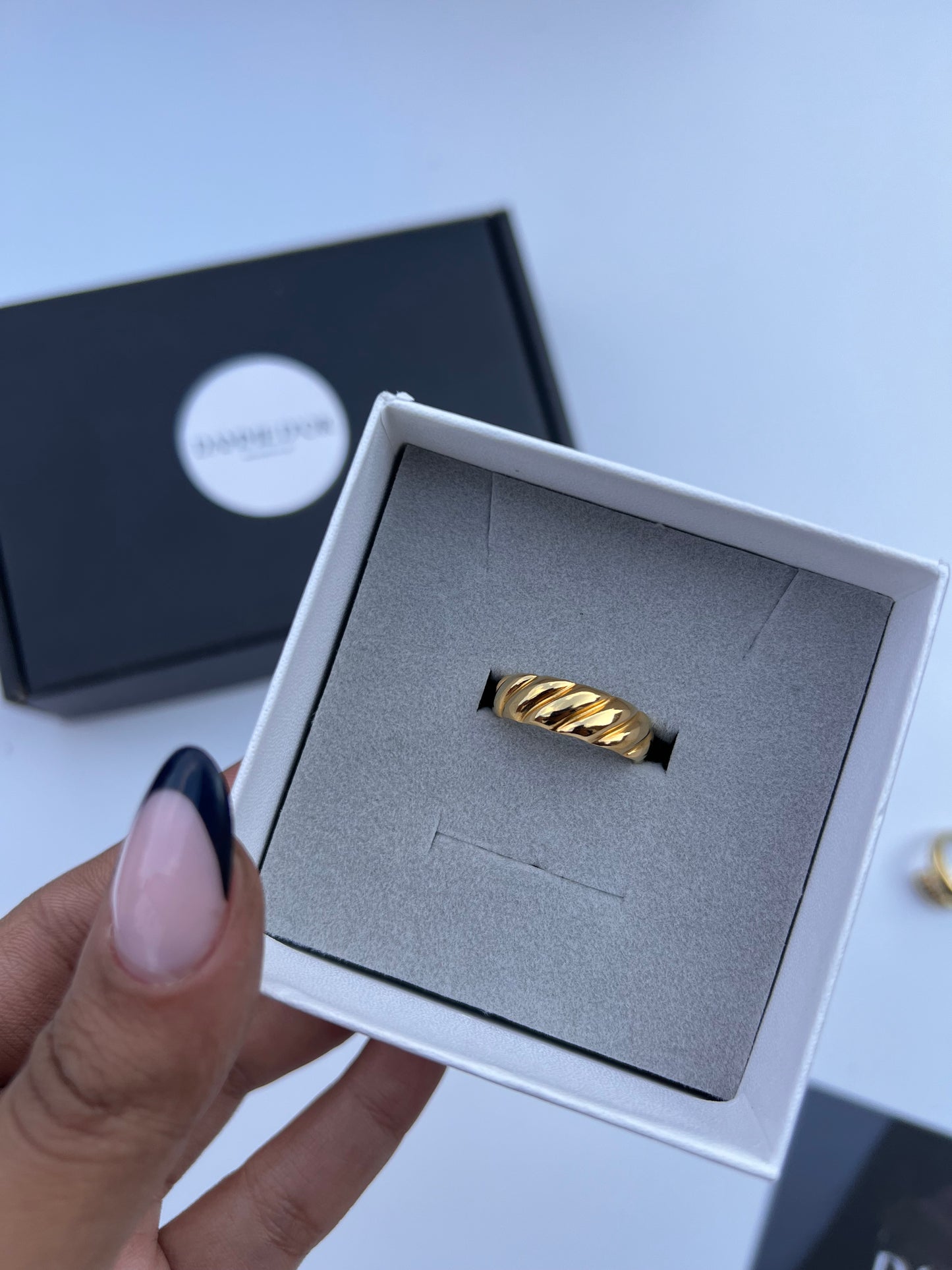 Isla - 18K Gold Plated S Steel Resizable Ring