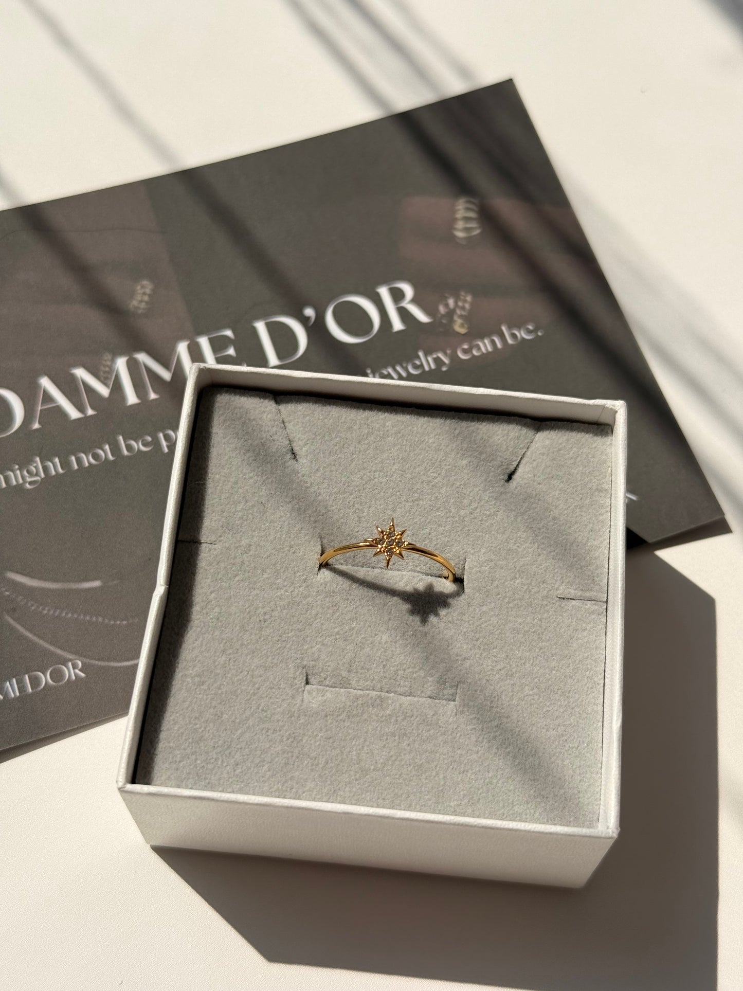 Maya 18K Gold Filled Adjustable Ring