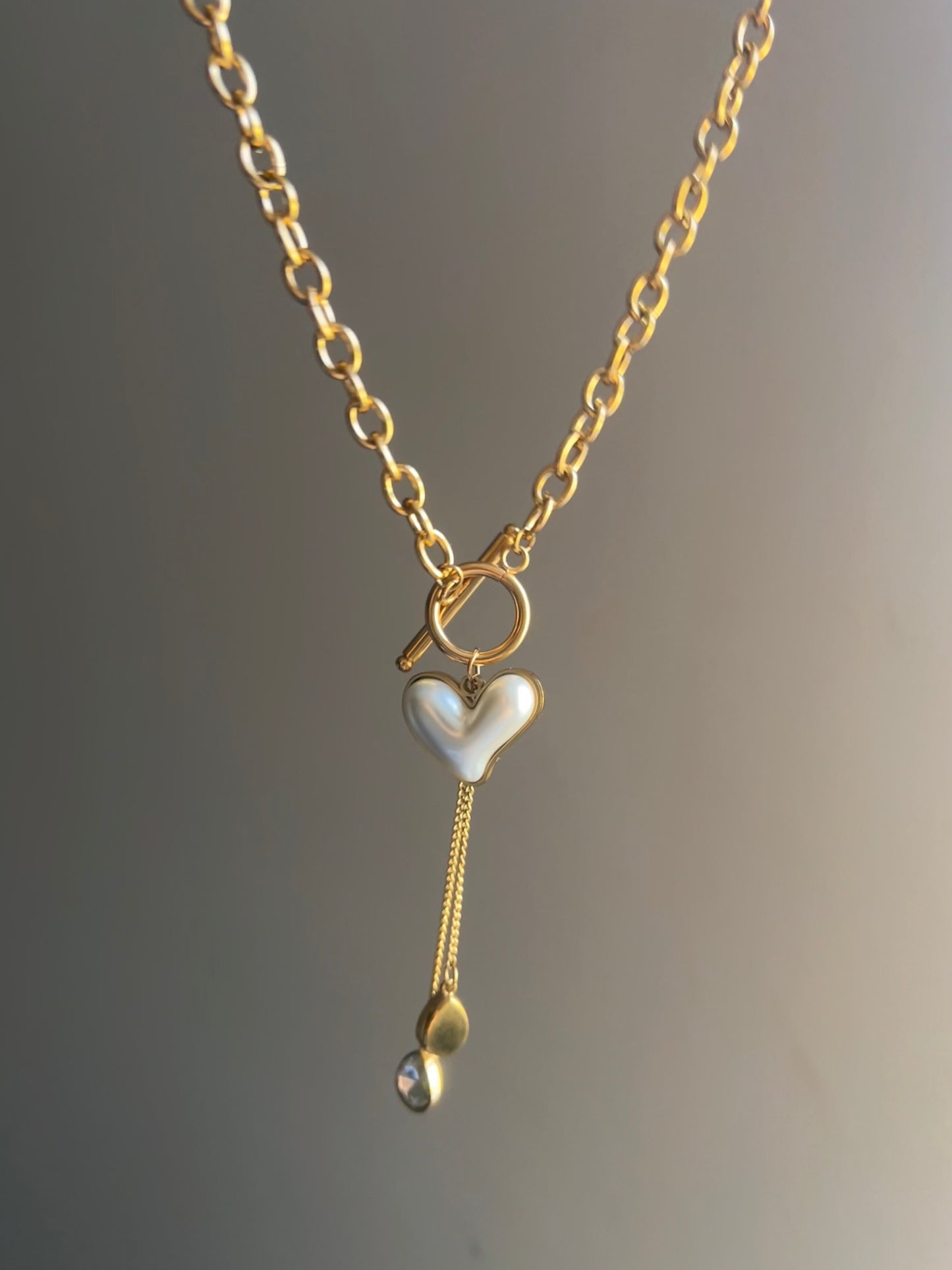 Mia - 18K Gold Filled Chunky Necklace Stainless Steel