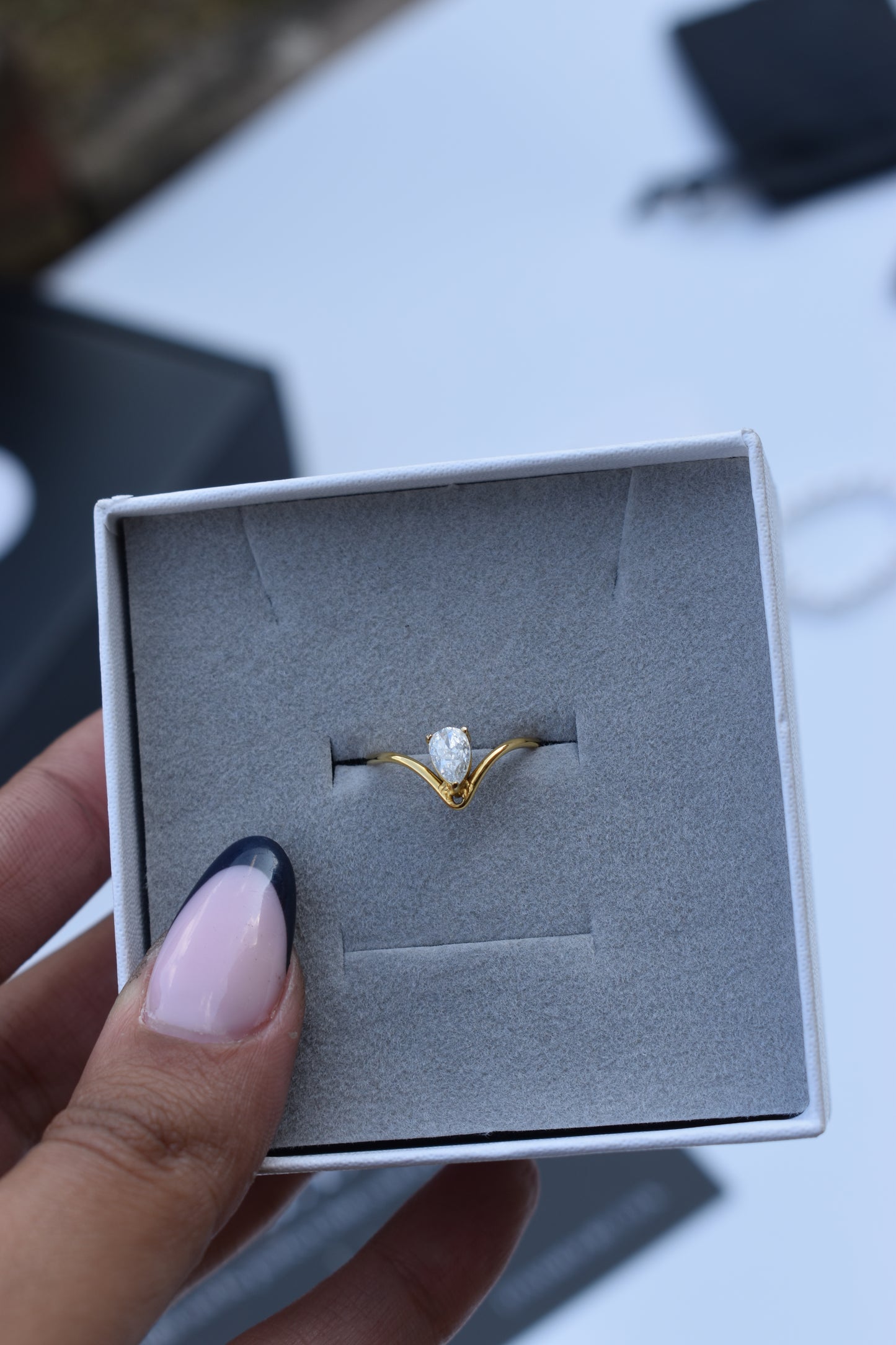 Tessa - 18K Gold Plated Ring Zirconia