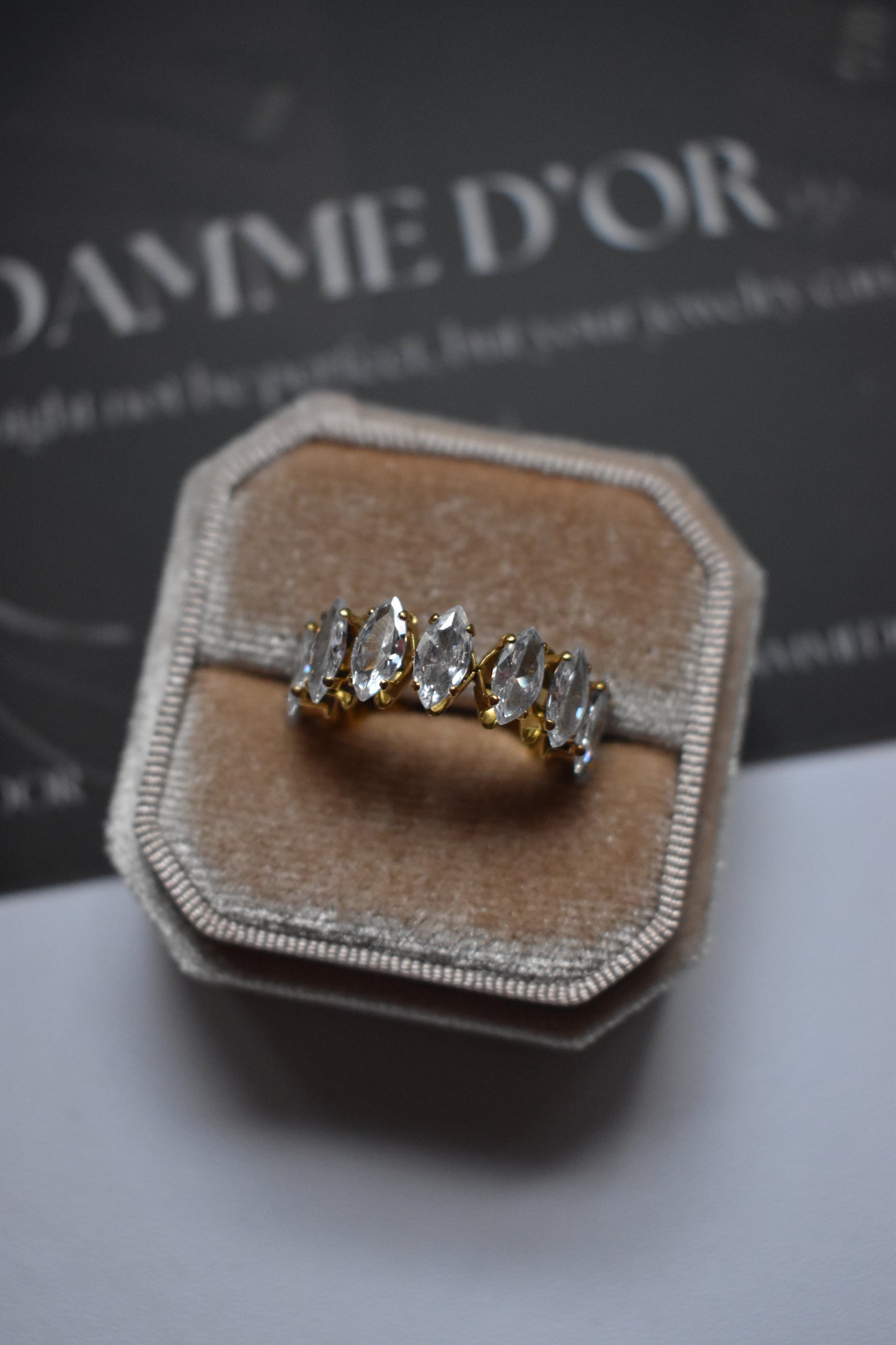 Melissa - Resizable Ring 18K Gold Filled S. Steel