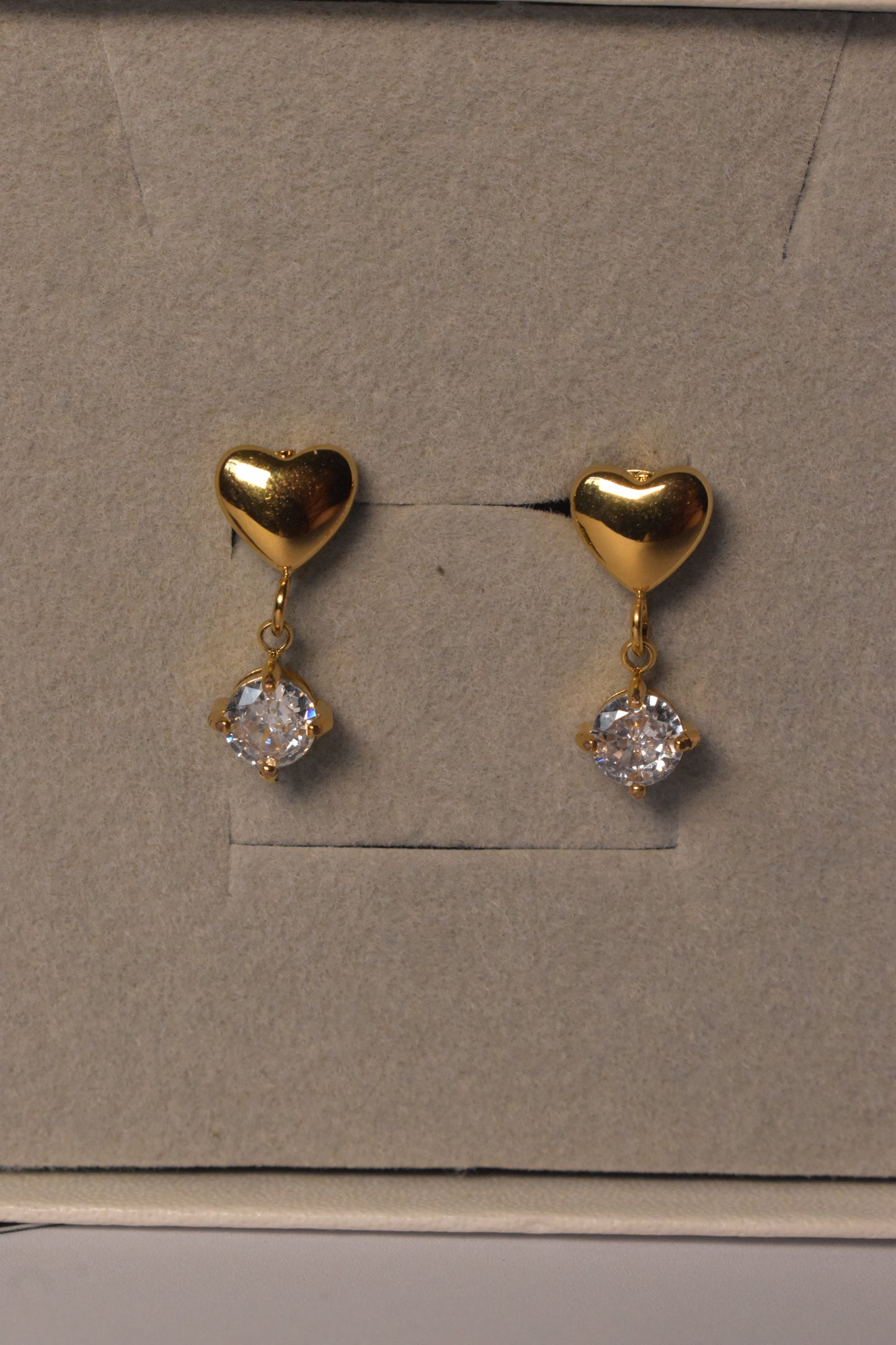Catalina - 18K Gold Filled Earrings Heart Shaped
