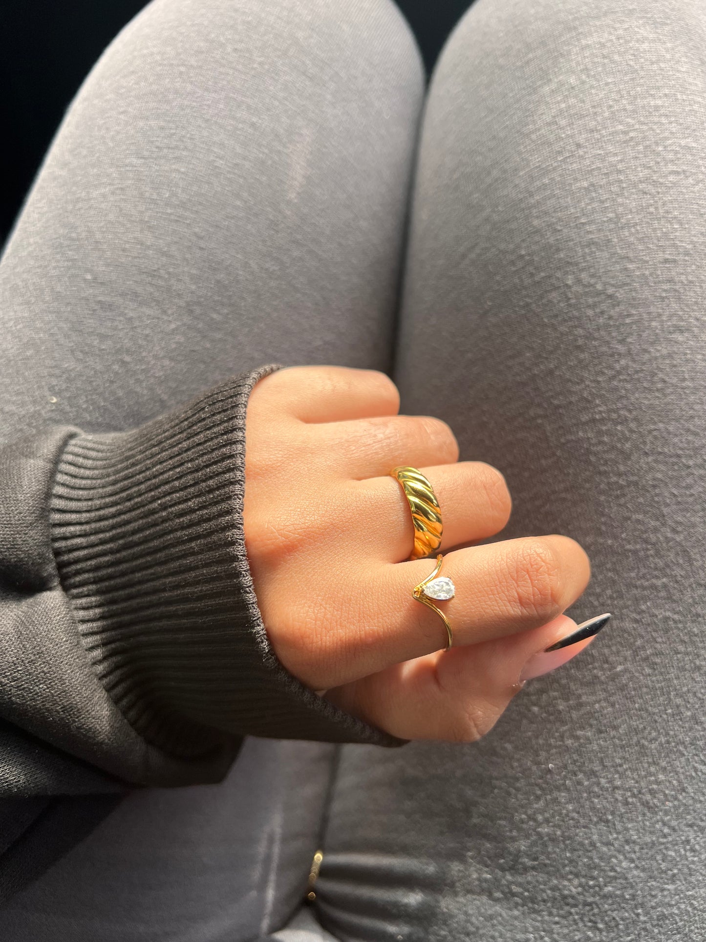 Tessa - 18K Gold Plated Ring Zirconia