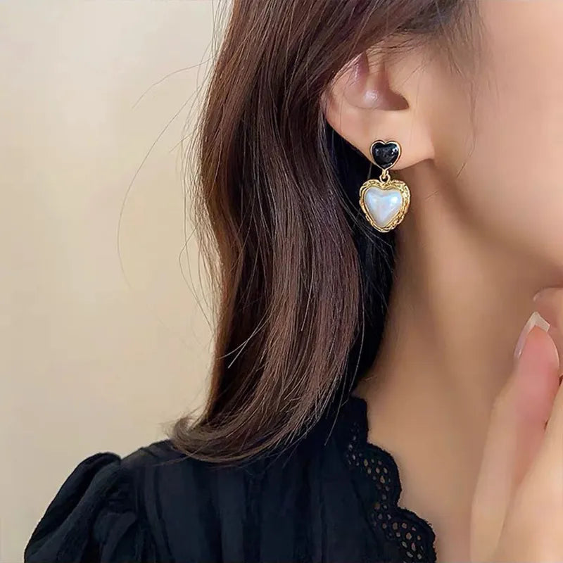 Cleo - Heart Shaped 18K Gold Filled Earrings