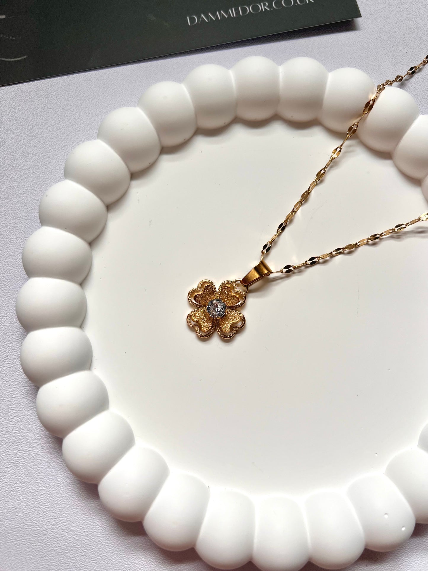 Gold Clover Necklace - 18K Gold Filled S.Steel