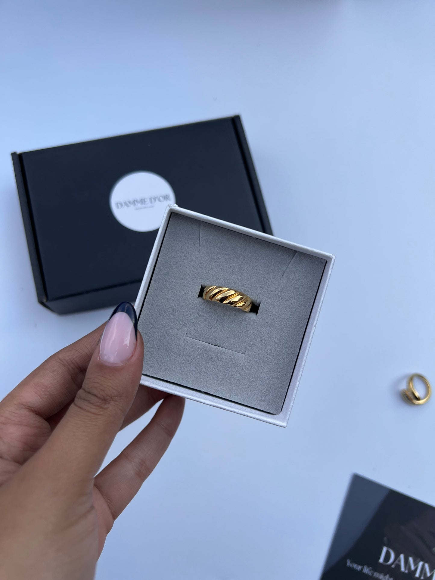 Isla - 18K Gold Plated S Steel Resizable Ring