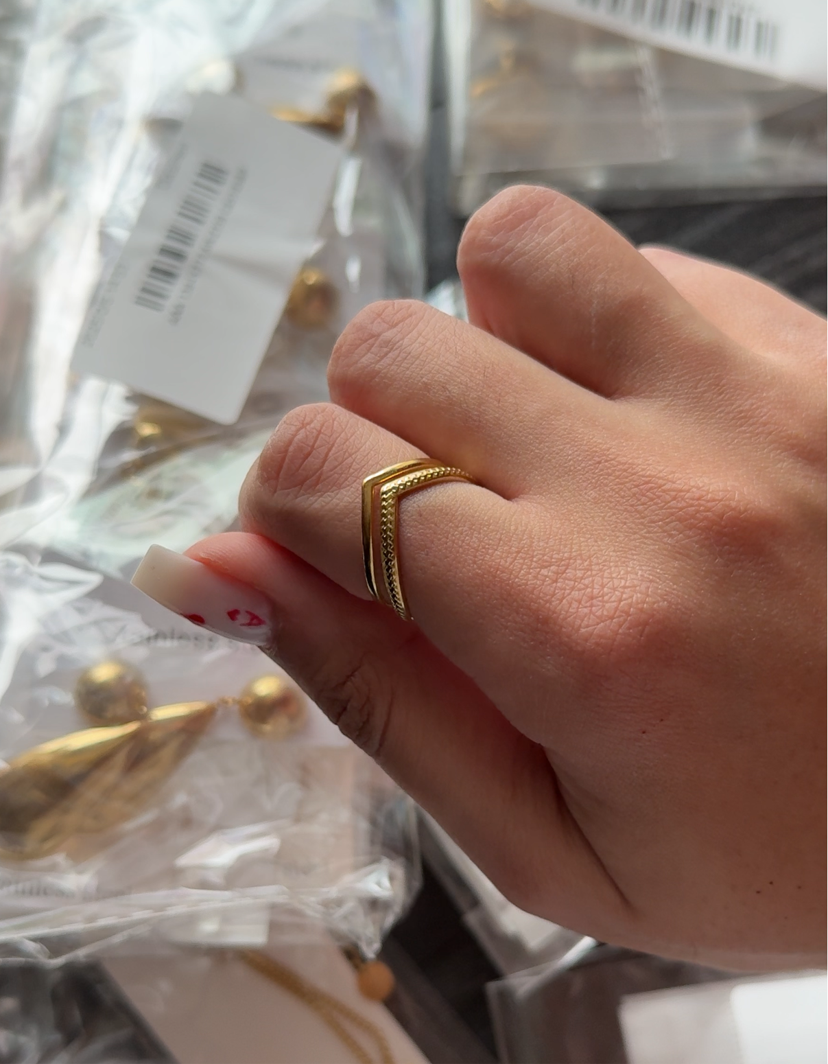 Bianca - Resizable Ring 18K Gold Filled Ring Stainless Steel