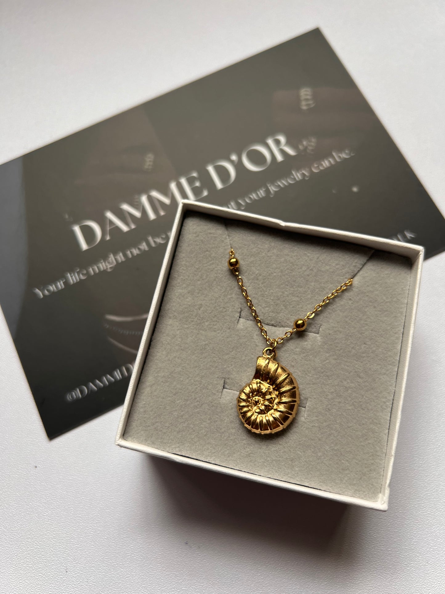 Shell Necklace 18K Gold Filled Stainless Steel Beach Collection