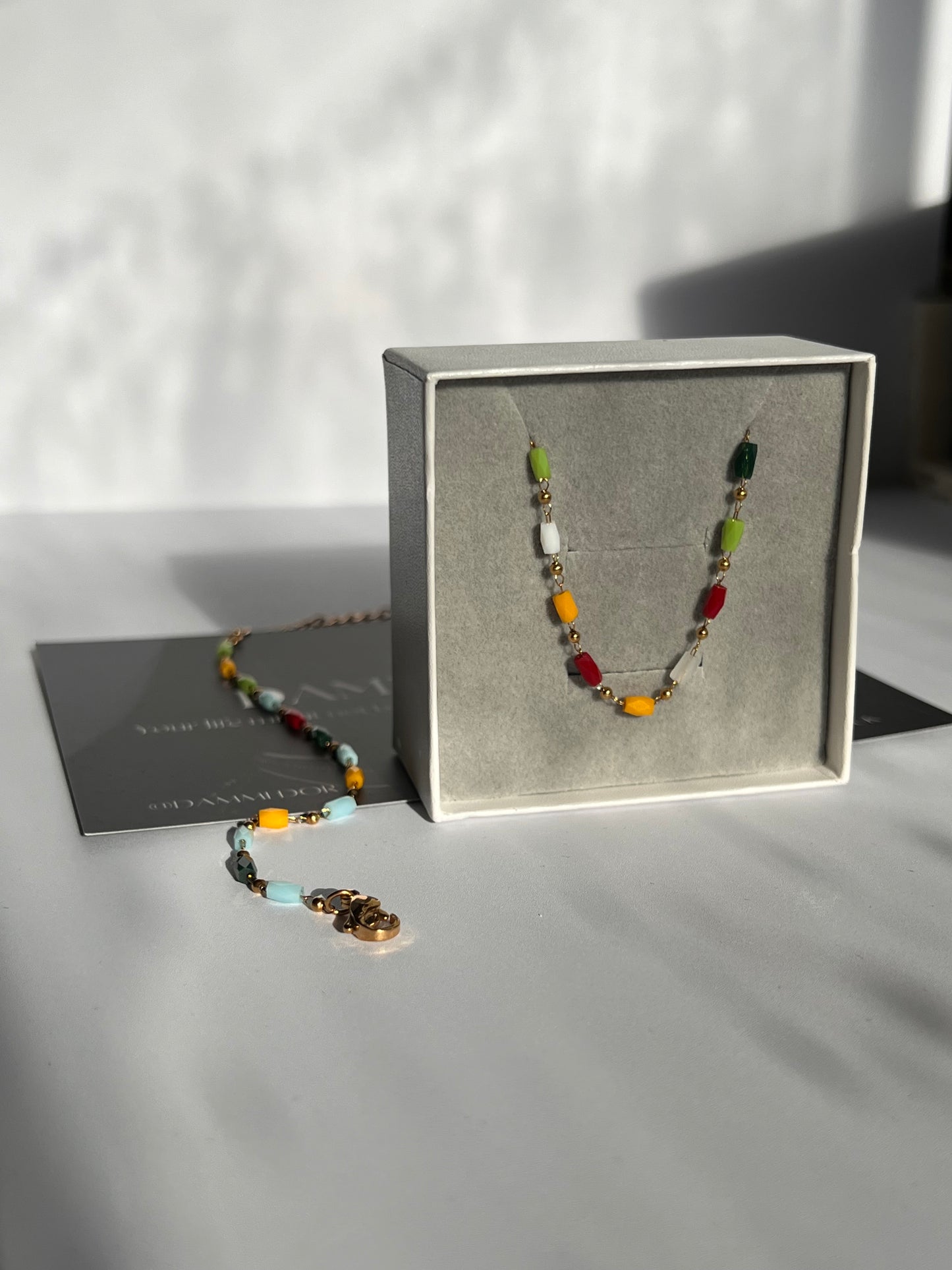Azaria - 18K Gold Filled Necklace & Bracelet Set S. Steel