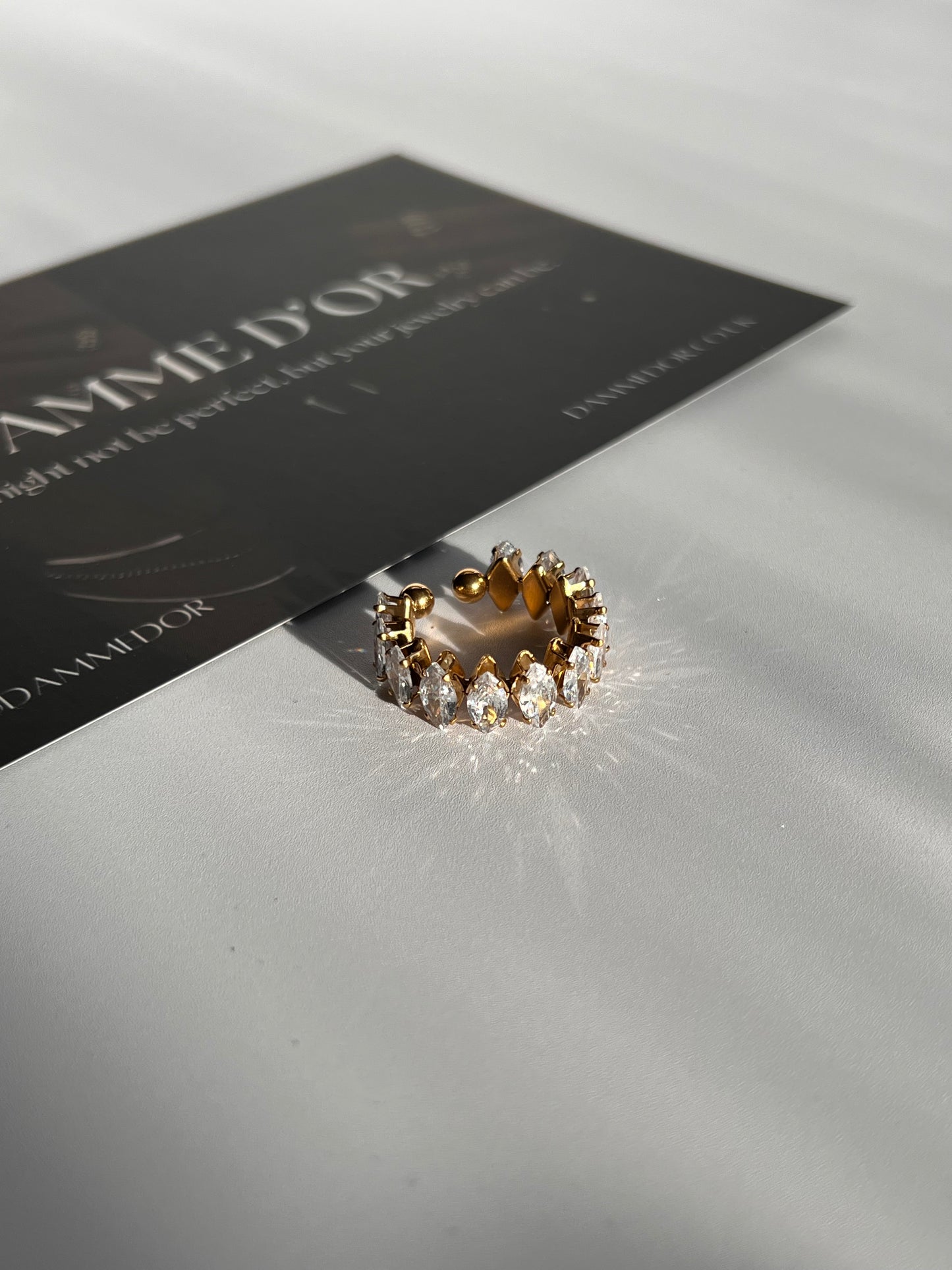 Melissa - Resizable Ring 18K Gold Filled S. Steel