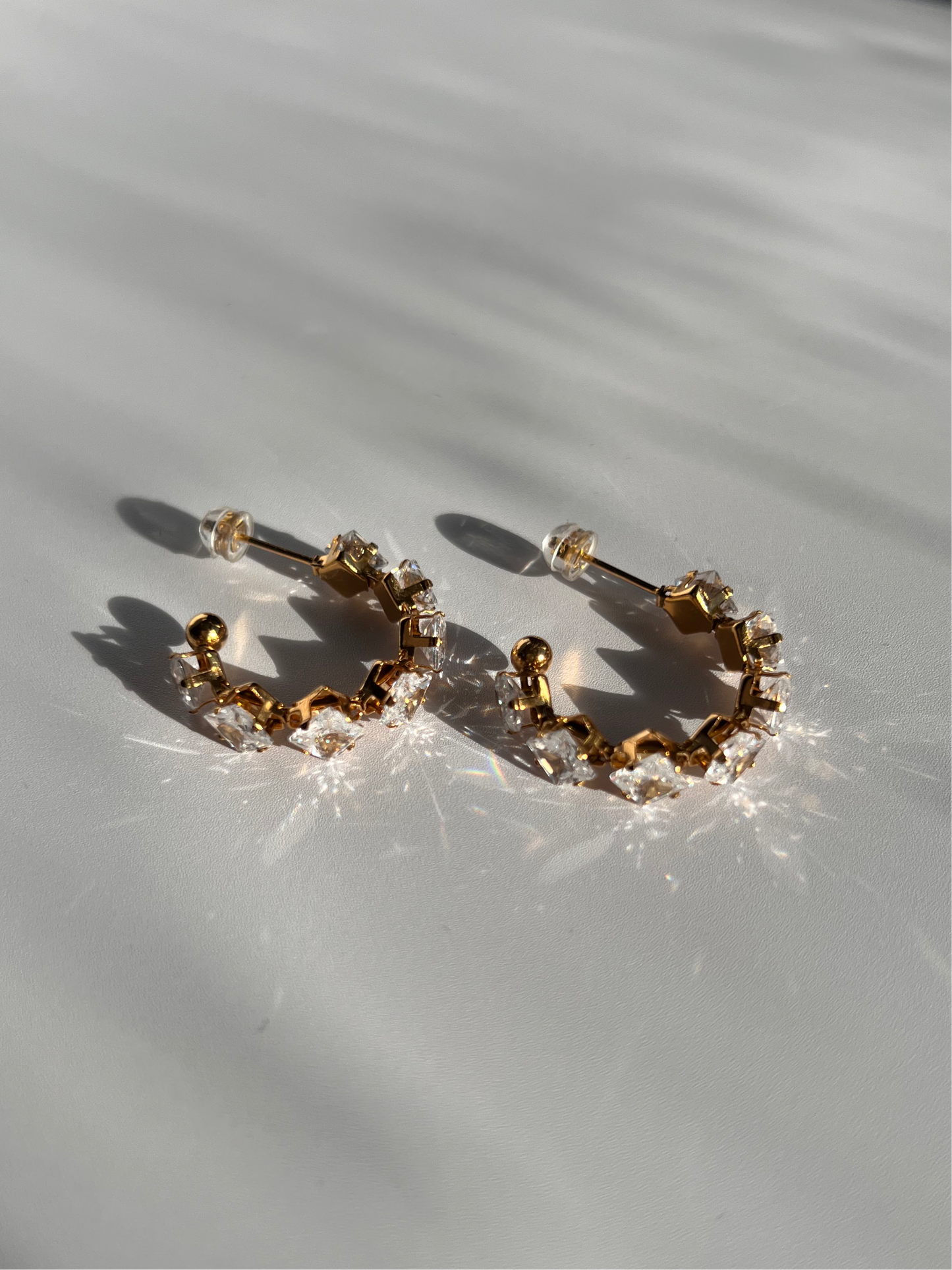 Melissa - 18K Gold Filled Earrings S.Steel
