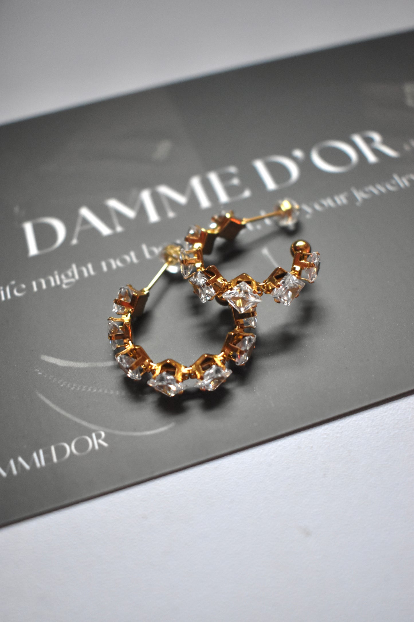 Melissa - 18K Gold Filled Earrings S.Steel