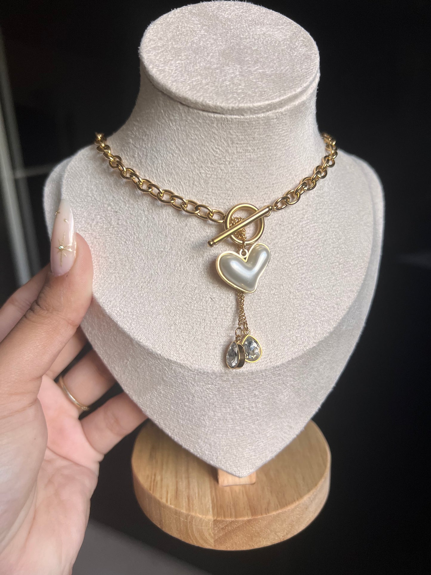 Mia - 18K Gold Filled Chunky Necklace Stainless Steel