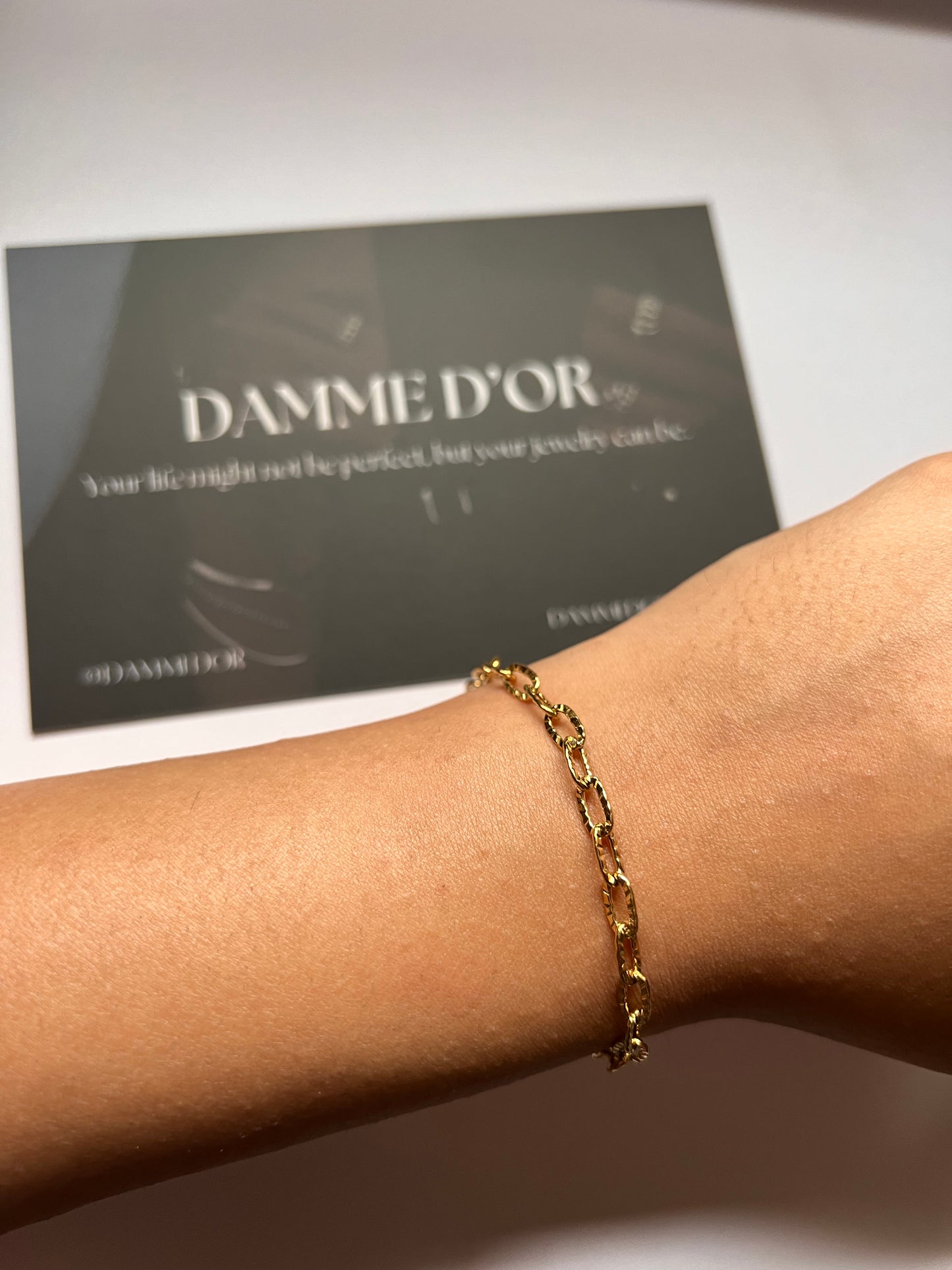 Thalia Simple Elegant 18K Gold Filled Bracelet Stainless Steel