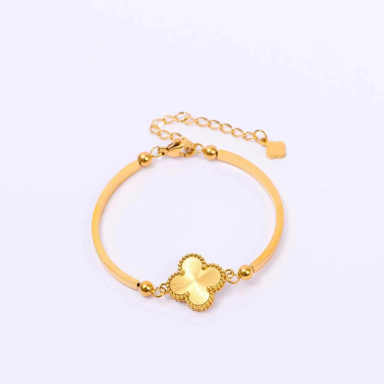 Clover Bangle 18K Gold Filled Stainless Steel