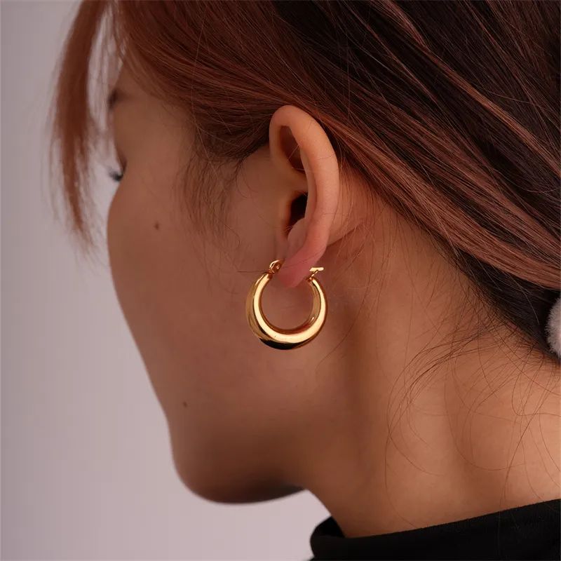 Everyday Chunky Hoops 24K Gold Filled