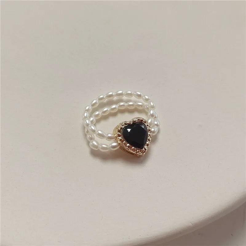 Pearl & Gold Heart Shaped Ring 18K