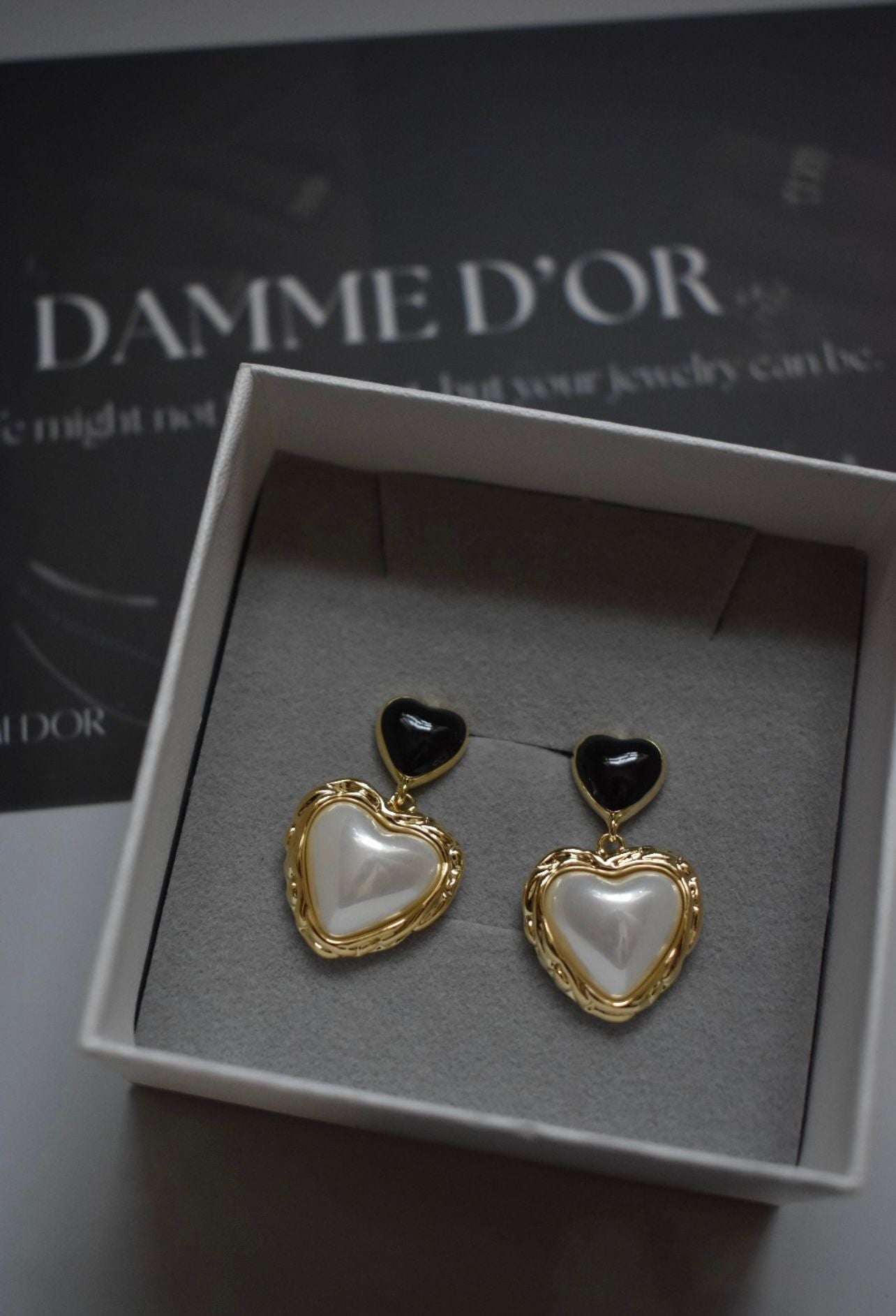 Cleo - Heart Shaped 18K Gold Filled Earrings