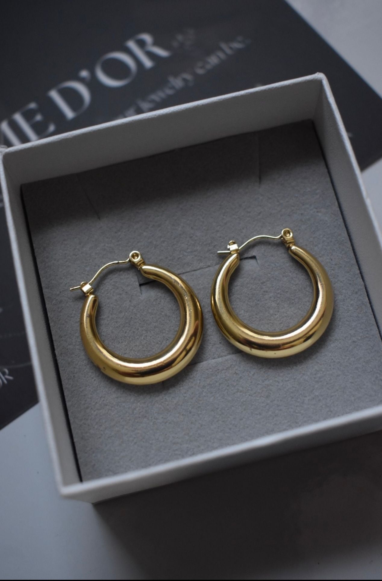 Everyday Chunky Hoops 24K Gold Filled