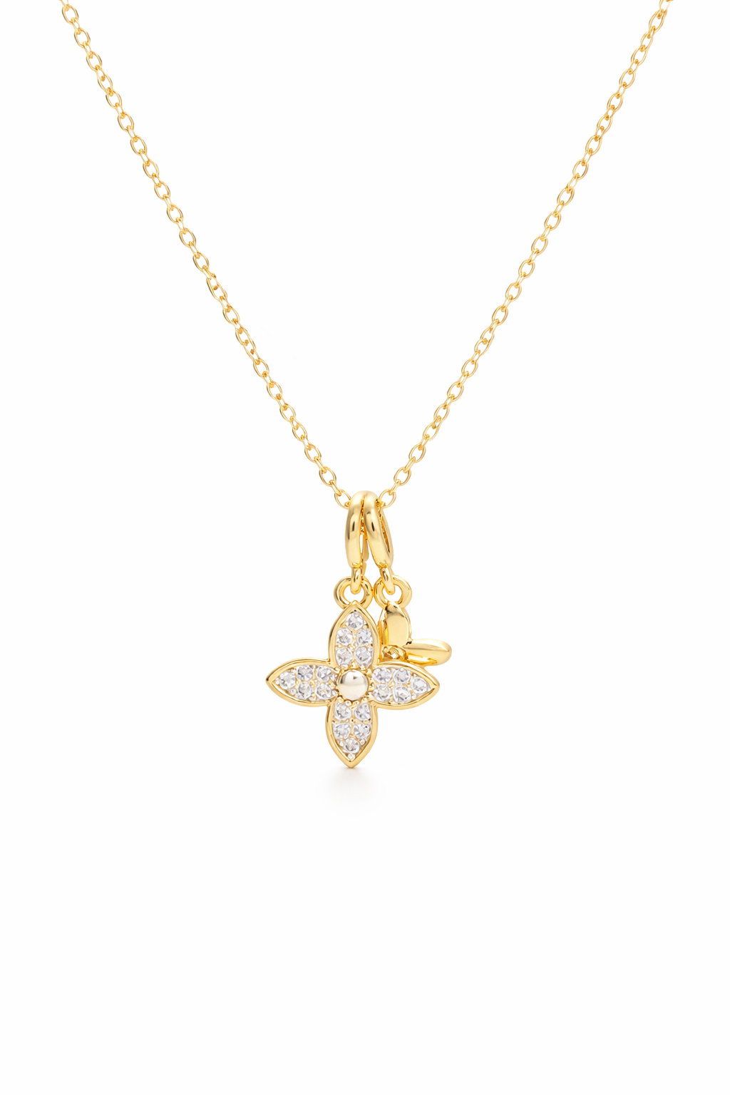 SOFIA - Floral 18K Gold Filled Charm Necklace