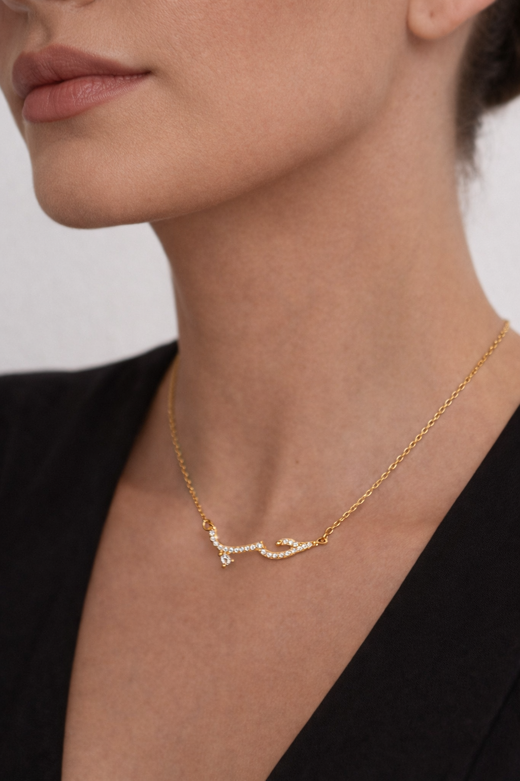 Arabic Love Necklace – 18K Gold Filled Calligraphy Pendant