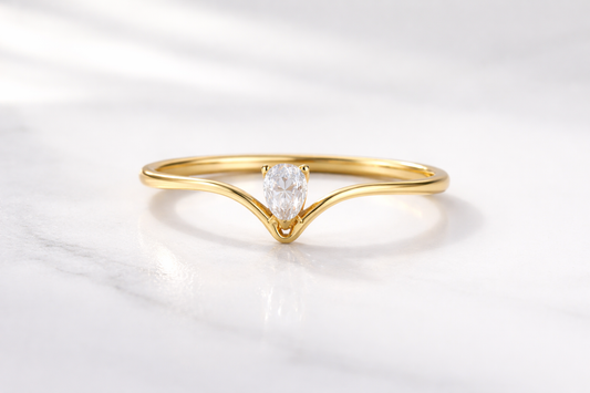Tessa - 18K Gold Plated Ring Zirconia