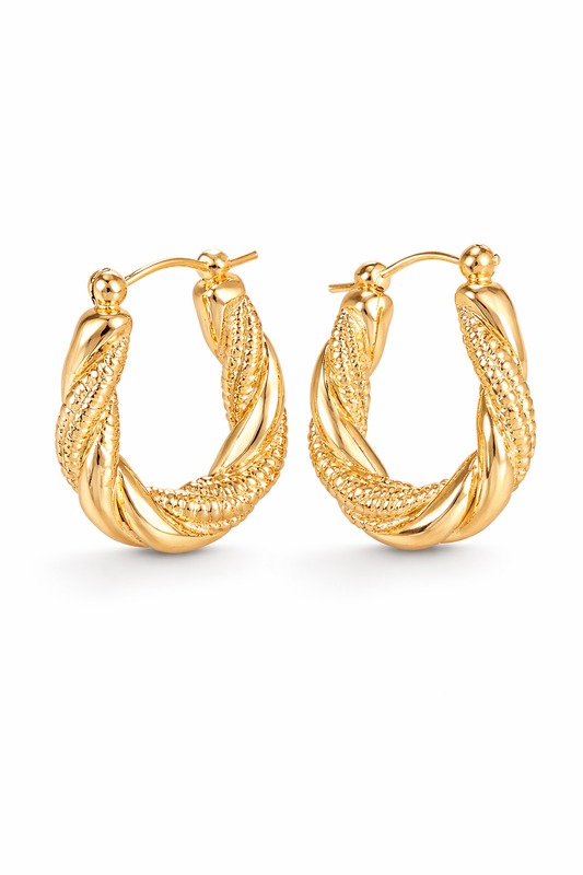 Aveline - 18K Gold Filled Earrings S. Steel